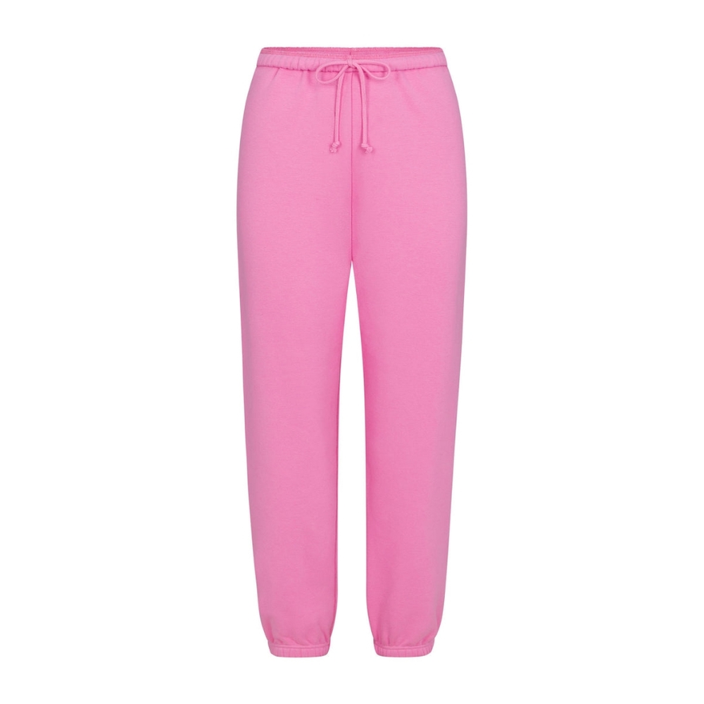 NWT SKIMS Cotton Fleece Jogger in Bubblegum Size Small